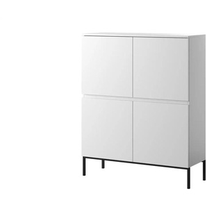 Selsey Highboard  Bemmi ¦ weiß ¦ Maße (cm): B: 100 H: 122
