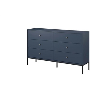 Selsey Kommode - blau - Materialmix - 153,4 cm - 91 cm | Möbel Kraft