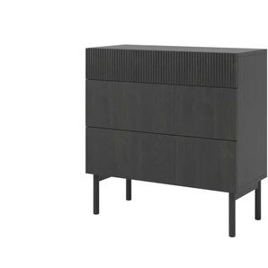 Selsey Kommode - schwarz - Materialmix - 90 cm - 90,6 cm - cm 38,0 | Möbel Kraft