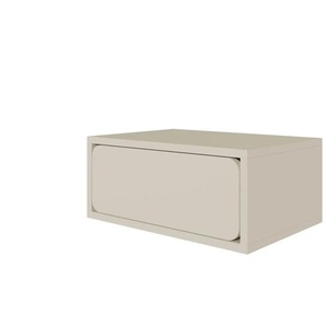 Selsey Nachtkommode hängend in beige Wuwu ¦ beige ¦ Maße (cm): B: 49,6 H: 21,3