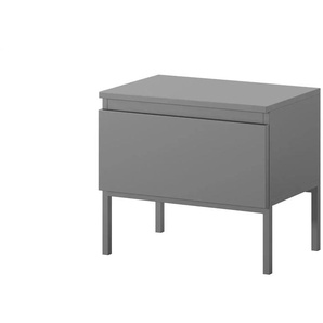 Selsey Nachtkommode mit Kufengestell Bemmi ¦ grau ¦ Maße (cm): B: 49 H: 43