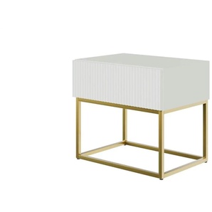 Selsey Nachtkommode mit Kufengestell Veldio ¦ weiß ¦ Maße (cm): B: 50 H: 44