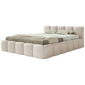 Selsey Polsterbett in Chenille Cloudy Low ¦ beige ¦ Maße (cm): B: 160 H: 72
