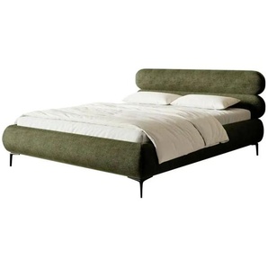 Selsey Polsterbett in Chenille Roule ¦ grün ¦ Maße (cm): B: 173 H: 96