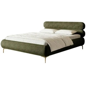 Selsey Polsterbett in Chenille Roule ¦ grün ¦ Maße (cm): B: 173 H: 96