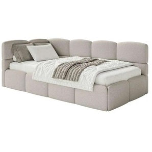 Selsey Polsterliege mit Bettkasten Cloudy ¦ beige ¦ Maße (cm): B: 220 H: 88