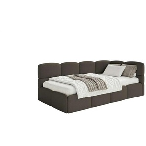 Selsey Polsterliege mit Bettkasten Cloudy ¦ braun ¦ Maße (cm): B: 220 H: 88