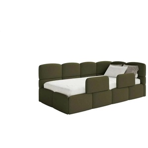 Selsey Polsterliege mit Matratze und Rausfallschutz Cloudy ¦ grün ¦ Maße (cm): B: 220 H: 88