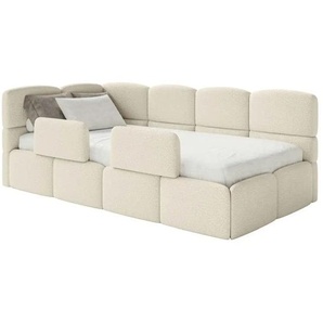 Selsey Polsterliege mit Rausfallschutz Cloudy ¦ beige ¦ Maße (cm): B: 220 H: 88