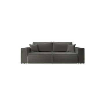 Selsey Schlafsofa  Farese Cuero ¦ grau ¦ Maße (cm): B: 257 H: 86