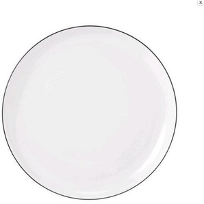 Seltmann Weiden Frühstücksteller Lido Black Line, Schwarz, Weiß, Keramik, rund, Essen & Trinken, Geschirr, Teller, Kuchenteller
