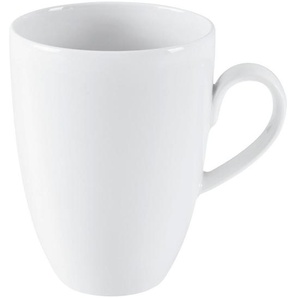 Seltmann Weiden Kaffeebecher Zoe Fine Diamond, Weiß, Keramik, Uni, 370 ml, Kaffee & Tee, Tassen, Kaffeebecher