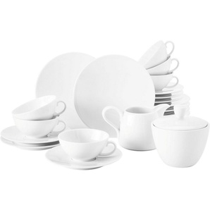 Seltmann Weiden Teeservice Geschirr-Set Life (20-tlg), 6 Personen, Porzellan, Geschirr-Set, Teeservice, Made in Germany, 20 Teile, für 6 Personen