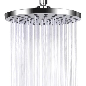 Serbia - Anti-Kalk-Regenduschkopf, Edelstahl, fester Wassersparmodus und hoher Druck für Badezimmer, 20 cm, silberfarben