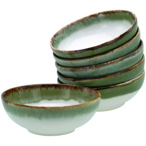 Serie Cascade Bowls Blau, 6-teiliges Geschirrset, Smoothie Bowl Set Aus Steinzeug