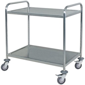 Servierwagen, 2 Etagen, Tragkraft 75 kg