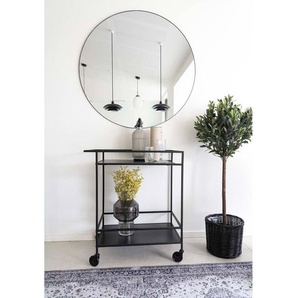 Servierwagen 40 x 79 x 68cm Schwarz
