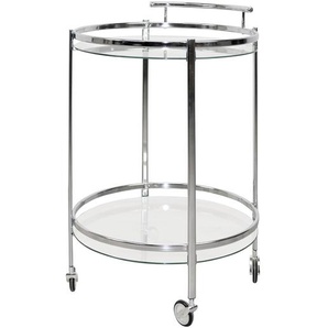 Servierwagen Formiga Ø 52cm Silber/Chrom