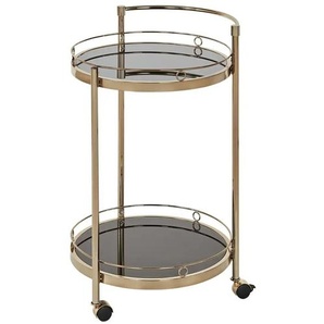 Servierwagen goldfarben Oro ¦ gold ¦ Maße (cm): B: 51 H: 76,5 T: 45.0