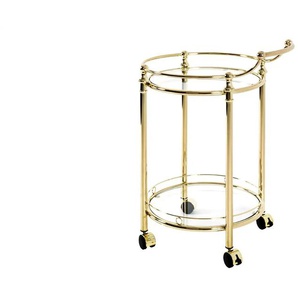 Servierwagen   Halver  ¦ gold ¦ Maße (cm): B: 59 H: 79 T: 49.0