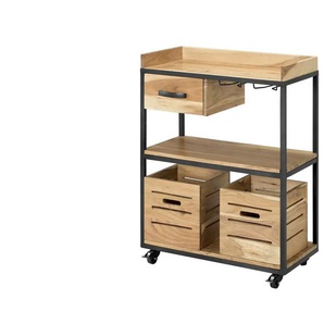 Servierwagen - holzfarben - Materialmix - 70 cm - 94 cm - cm 38,0 | Möbel Kraft