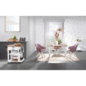 Servierwagen Pidula I 90 x 90 x 50cm Weiß