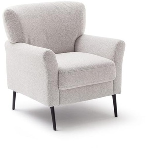 Sessel Amadeo, silber/beige