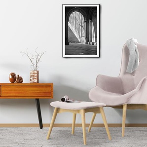 Sessel ANDAS Egense Gr. Samtoptik, Sessel mit Hocker, B/H/T: 71 cm x 90 cm x 87 cm, rosa (altrosa) andas wahlweise mit oder ohne Hocker