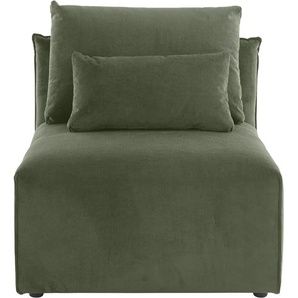Sessel ANDAS Nöre Gr. Samtcord, B/H/T: 82 cm x 86 cm x 90 cm, grün (dunkelgrün) Polstersessel Sessel Modul - zum Zusammenstellen; in vielen Bezugsqualitäten und Farben