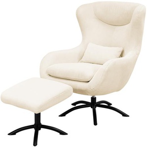 Sessel Barnard Cord mit Hocker