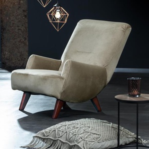 Sessel »Borano« - nussbaum - Massivholz -