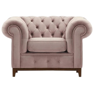 Sessel Chesterfield Grand-Velluto 14-dunkle Eiche