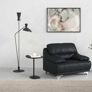 Sessel COTTA Maranello Gr. Leder PAMPAS, B/H/T: 118 cm x 86 cm x 93 cm, schwarz Einzelsessel