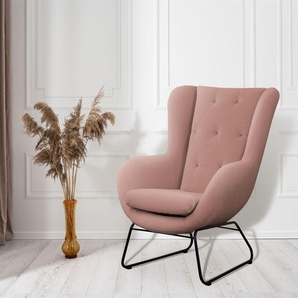 Sessel Designersessel ARTEMIS in Stoff Kronos Altrosa