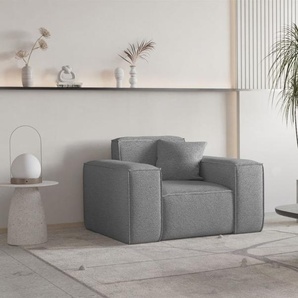 Sessel Designersessel CELES PREMIUM in Stoff Ascot Bukla Grau