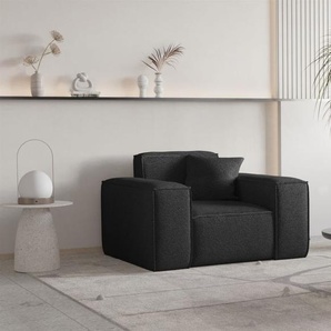 Sessel Designersessel CELES PREMIUM in Stoff Ascot Bukla Schwarz