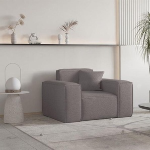 Sessel Designersessel CELES PREMIUM in Stoff Ascot Bukla Taupe