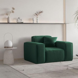 Sessel Designersessel CELES PREMIUM in Stoff Opera Velvet Grün