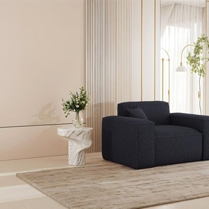 Sessel Designersessel CELES PREMIUM in Stoff Sven Dunkelblau