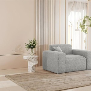 Sessel Designersessel CELES PREMIUM in Stoff Sven Hellgrau