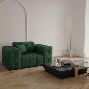 Sessel Designersessel CHANTAL in Stoff Opera Velvet Grün