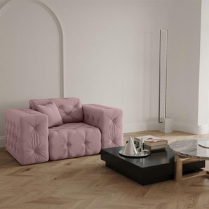 Sessel Designersessel CHANTAL in Stoff Opera Velvet Pink
