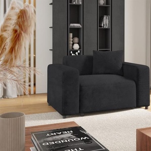 Sessel Designersessel MEGAN in Stoff Poso Anthrazit