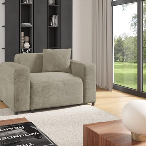 Sessel Designersessel MEGAN in Stoff Poso Beige