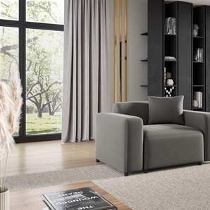 Sessel Designersessel MEGAN in Stoff Salvador Grau