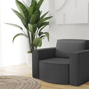 Sessel Designersessel PALMA in Stoff Ascot Graphitgrau
