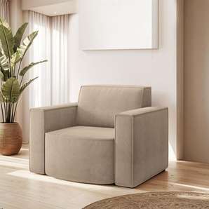 Sessel Designersessel PALMA in Stoff Noel Beige