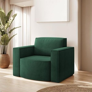 Sessel Designersessel PALMA in Stoff Noel Grün