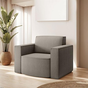 Sessel Designersessel PALMA in Stoff Scala Grau