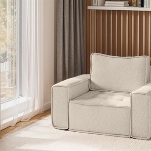Sessel Designersessel SANDE Stoff Alpine Beige
